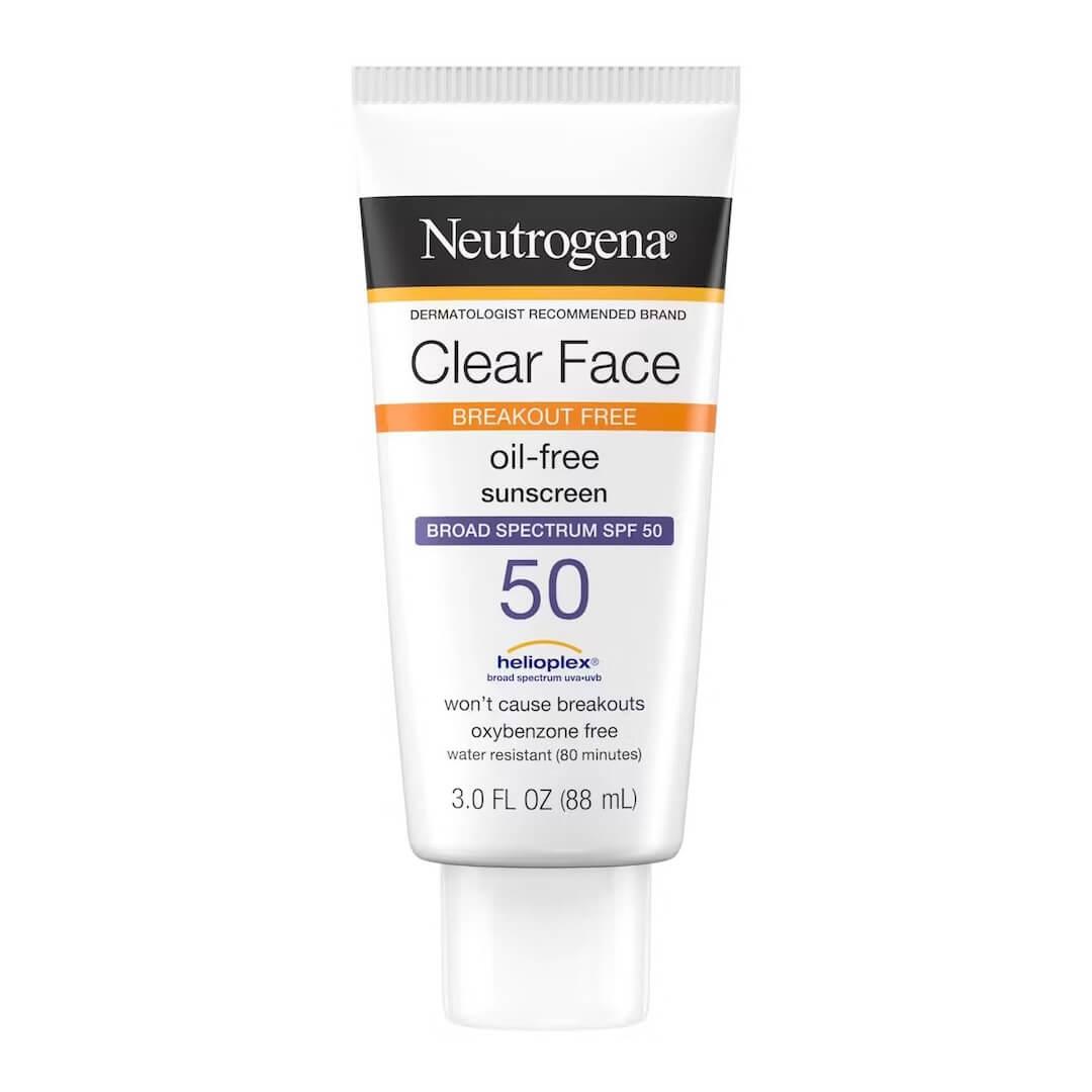 NEUTROGENA Clear Face Break-Out Free Liquid Lotion Sunscreen Broad Spectrum SPF 50 Desktop