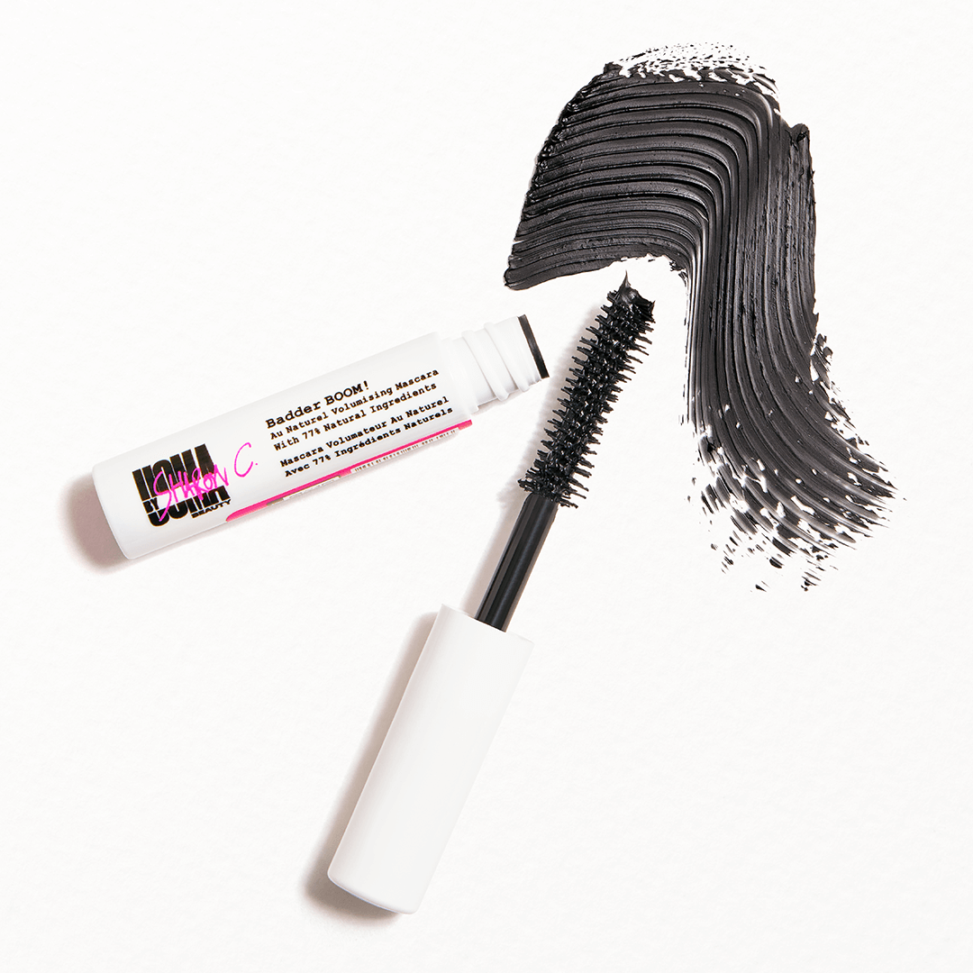UOMA BY SHARON C BADDER BOOM - AU NATUREL VOLUMIZING MASCARA in Blackest Black Desktop