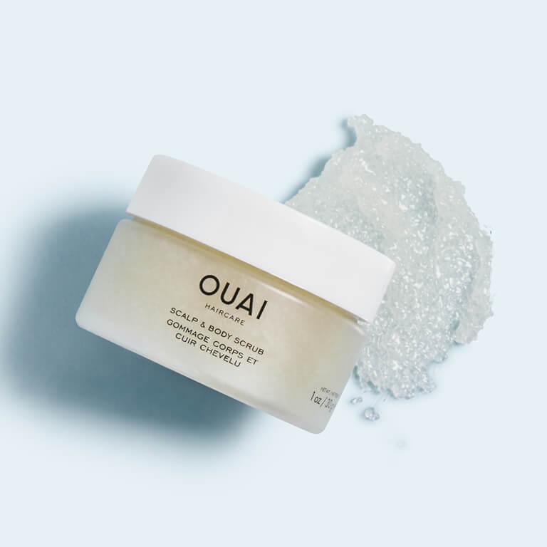 Ouai Scalp & Body Scrub exfoliates your scalp and body.  Desktop