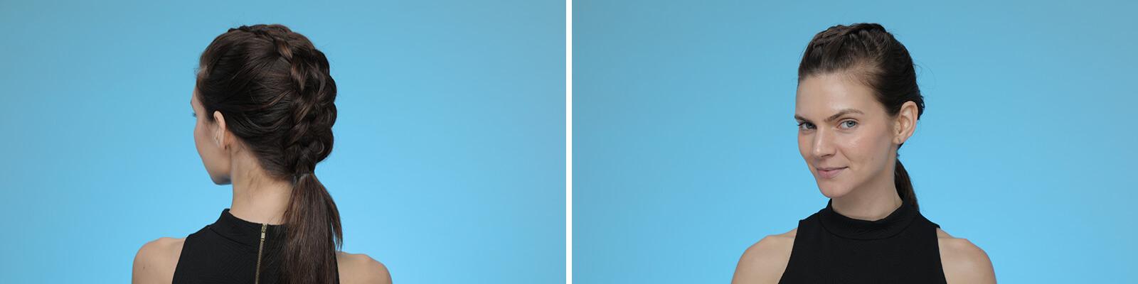 A girl with dutch braids Desktop