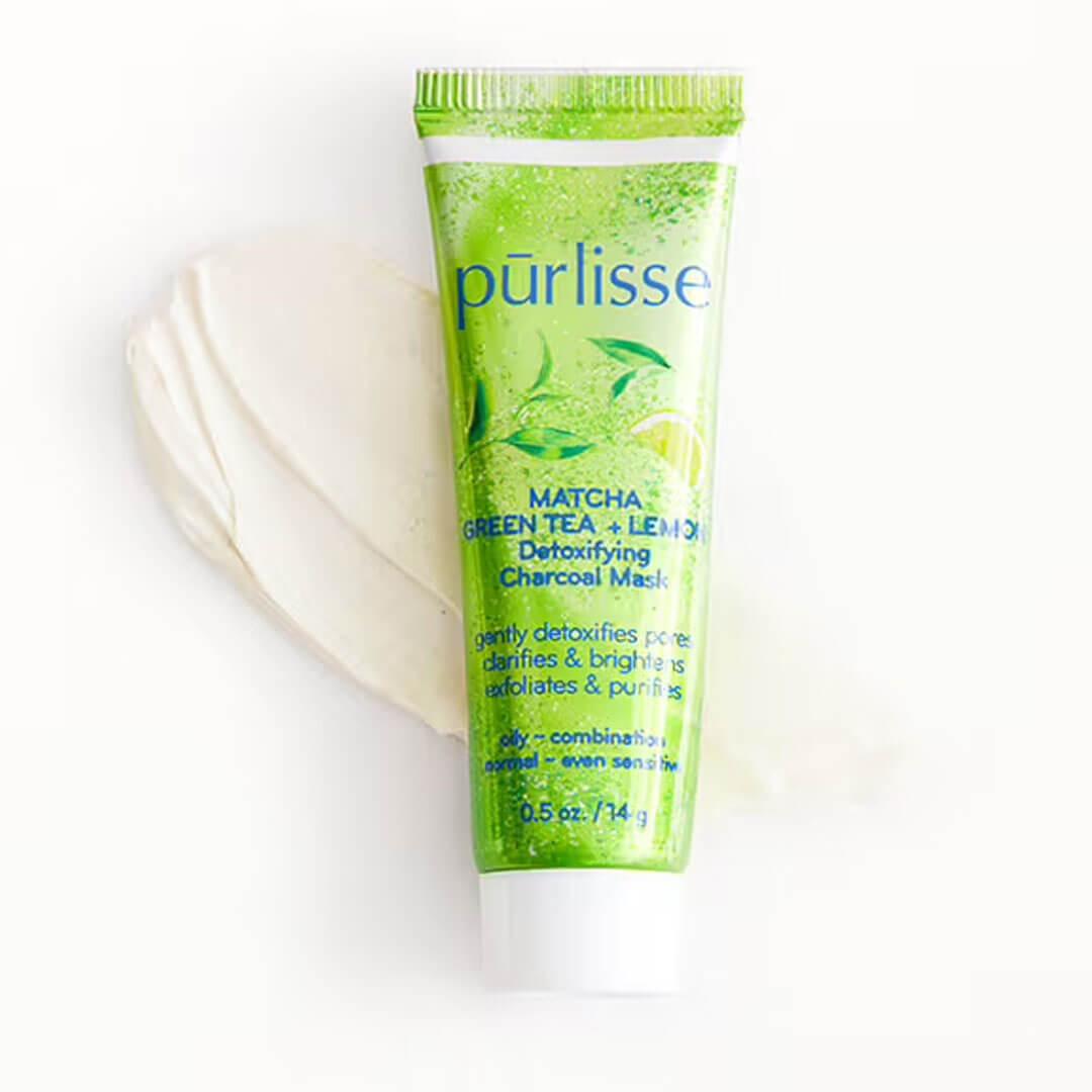 PURLISSE BEAUTY Matcha Green Tea + Lemon Detoxifying Charcoal Mask Mobile