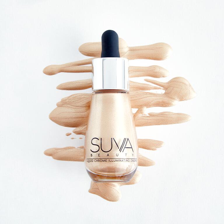 SUVA BEAUTY Liquid Chrome Illuminating Drops in Trust Fund Desktop