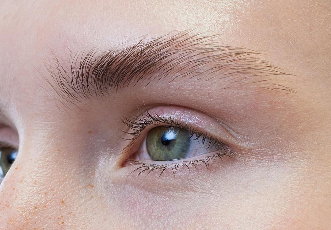 Close-up of a young woman's eyes and brows Desktop