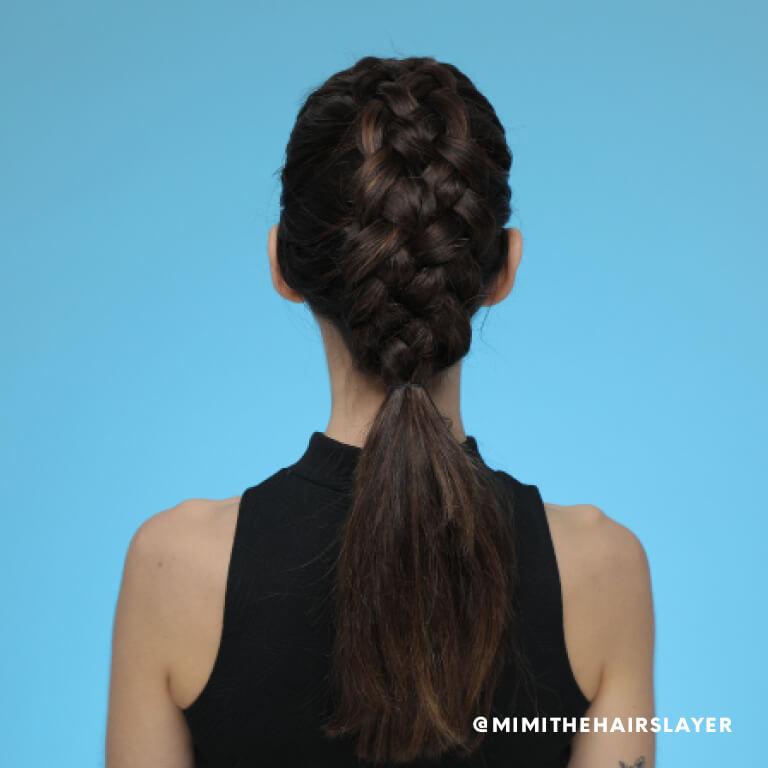 Myesha Howze doing Dutch braids on Robin Plotnok Desktop