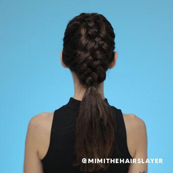 Myesha Howze doing Dutch braids on Robin Plotnok Mobile