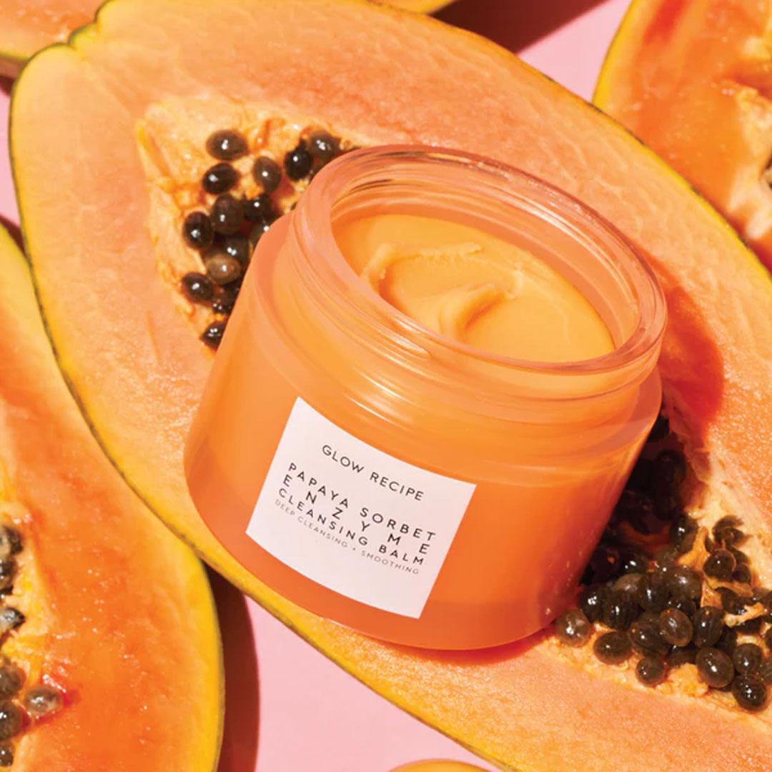 GLOW RECIPE Papaya Sorbet Enzyme Cleansing Balm Mobile