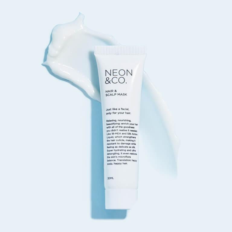 Neon & Co Hair & Scalp Mask nourishes your hair and scalp. Desktop