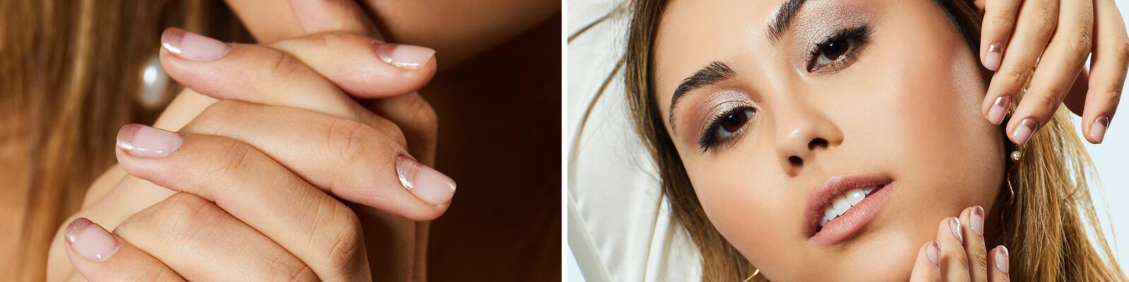 Roxette Arisa shows off her glitter nail polish. Desktop