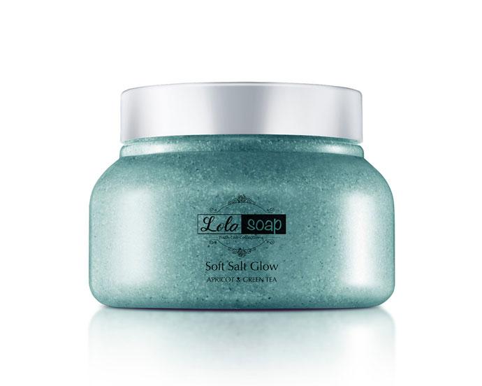 07 june-2025-ipsy-shop-spoilers LOLA SOAP Soft Salt Glow Body Scrub in Apricot & Green Tea