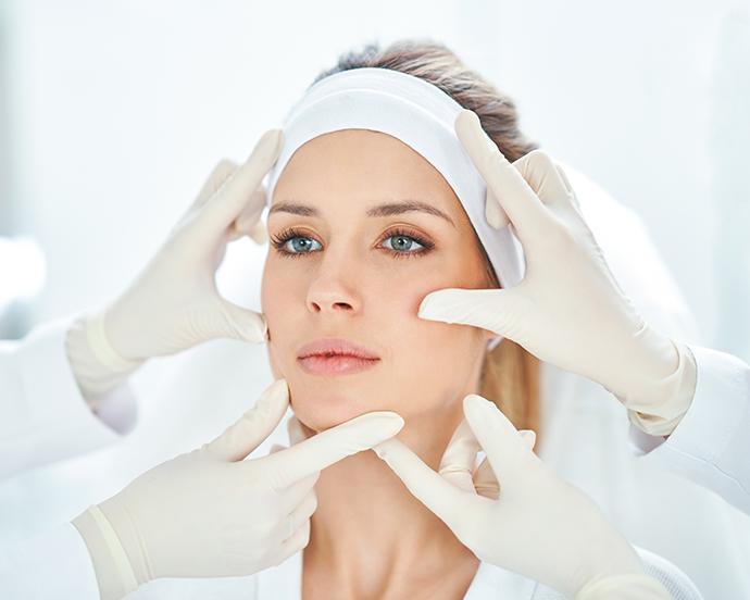 A scene of medical cosmetology treatments botox injection.