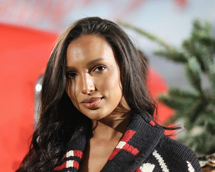 Jasmine Tookes attends the media preview for The Ralph Lauren Holiday Experience on December 05, 2025 in West Hollywood, California.
