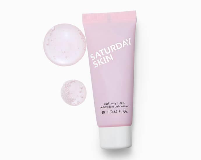 SATURDAY SKIN Acai Berry + Oats Antioxidant Gel Cleanser