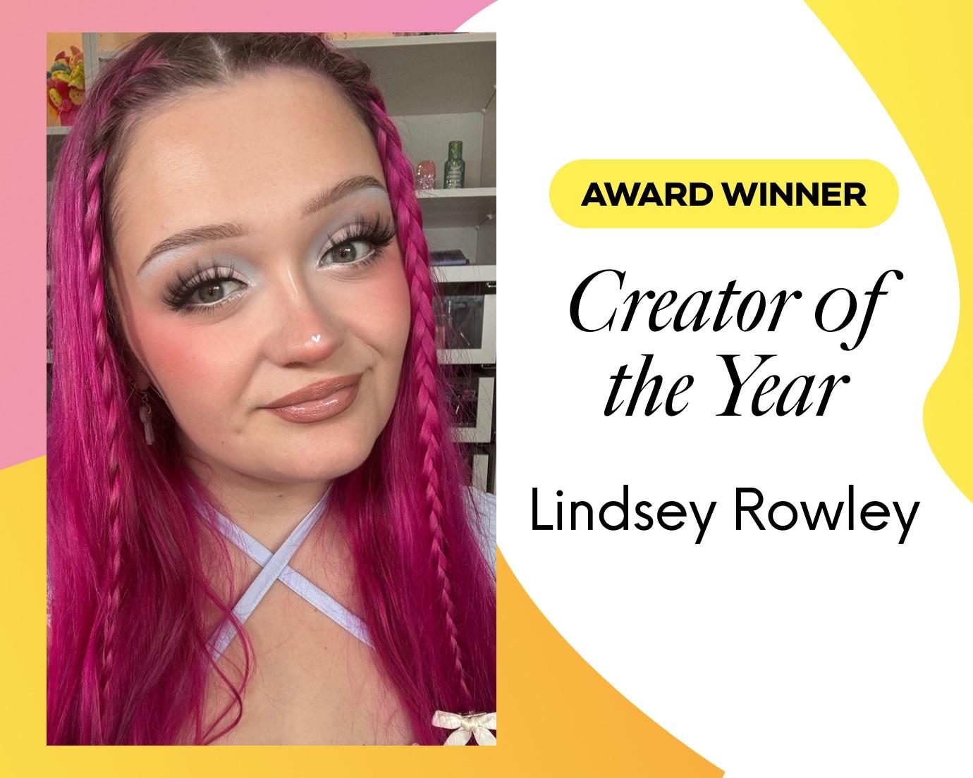Creator of the Year Lindsey Rowley