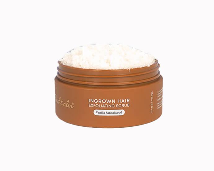 BUSHBALM Vanilla Sandalwood Ingrown Hair Exfoliating Scrub