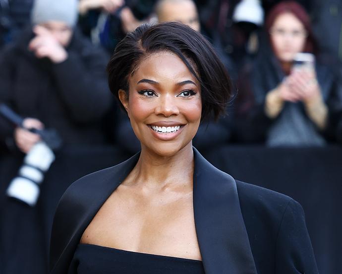 Gabrielle Union attends the Schiaparelli Haute Couture Spring-Summer 2025 show as part of Paris Fashion Week on January 27, 2025 in Paris, France.