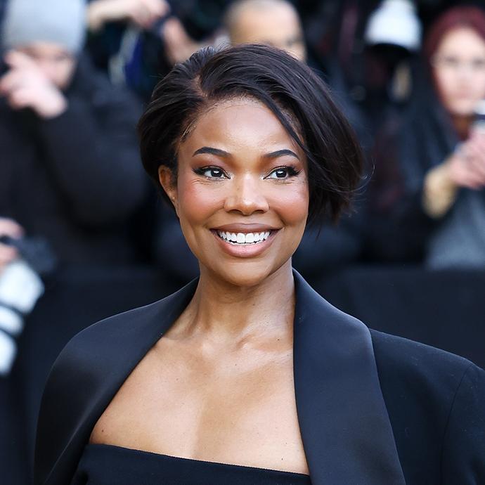 Gabrielle Union attends the Schiaparelli Haute Couture Spring-Summer 2025 show as part of Paris Fashion Week on January 27, 2025 in Paris, France.