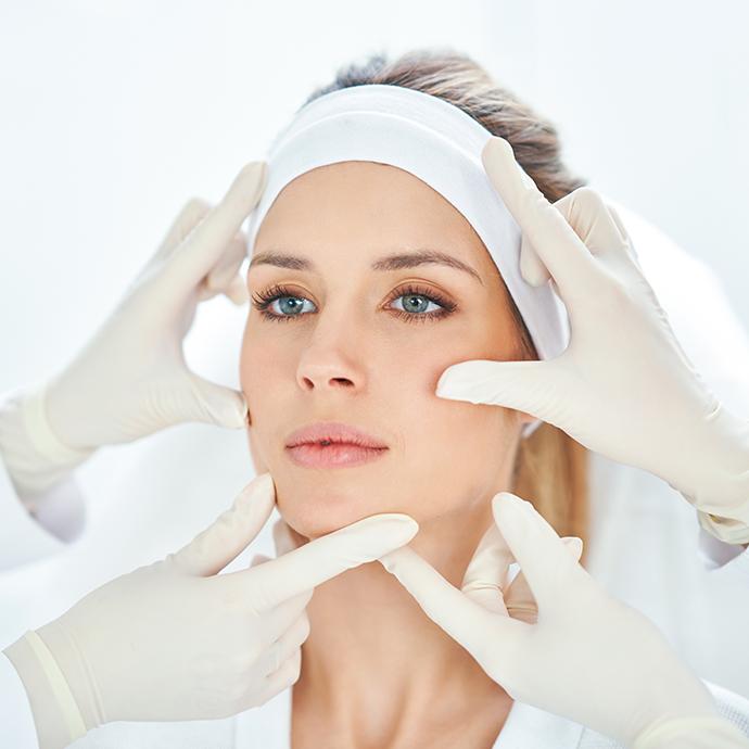 A scene of medical cosmetology treatments botox injection.