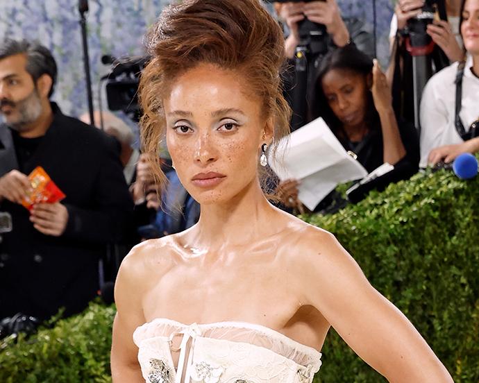 Adwoa Aboah attends the 2026 Met Gala celebrating "Costume Art" at Metropolitan Museum of Art on May 04, 2026 in New York City.