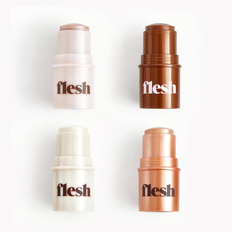 Ipsters receiving a January Glam Bag Ultimate might receive FLESH Touch Flesh Highlighter Balm in Startle, Pinky, Twitch, or Squeeze Desktop