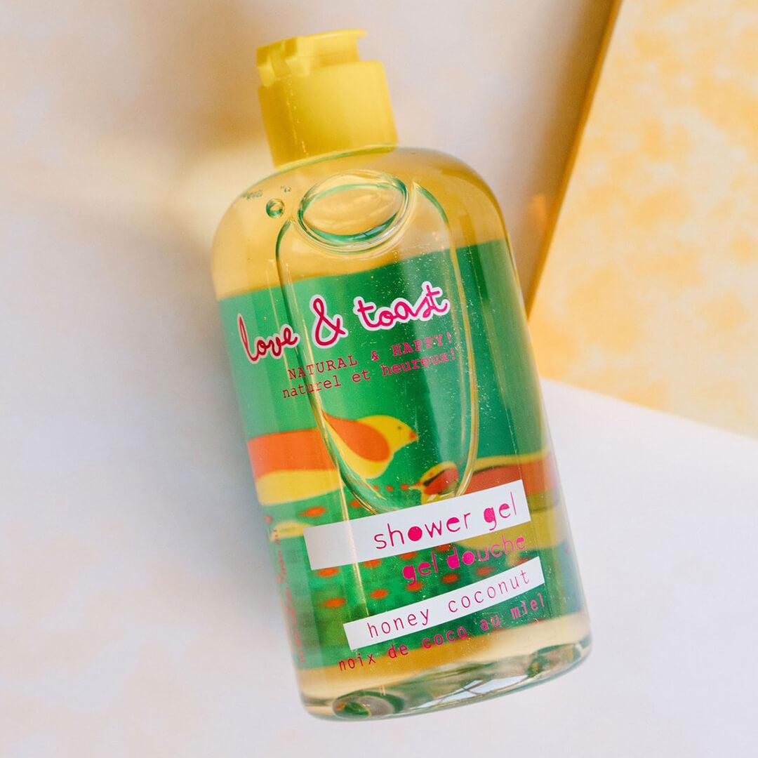 An image of LOVE & TOAST Honey Coconut Shower Gel. Desktop