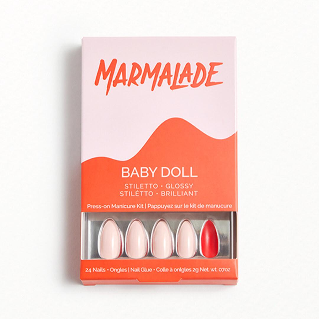 MARMALADE NAILS Press-on Manicure Kit - Baby Doll | Stiletto Desktop