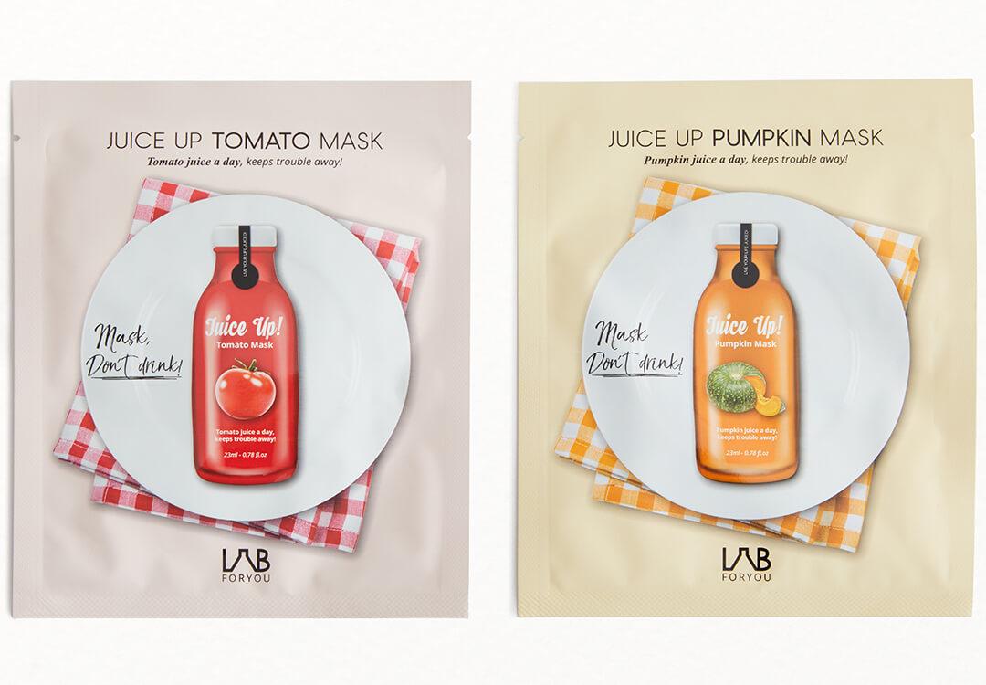 LAB FOR YOU Tomato and Pumpkin Sheet Mask Set Mobile