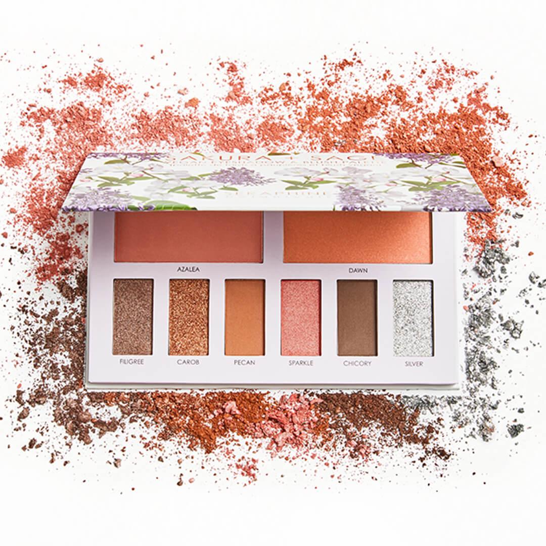 SERAPHINE BOTANICALS Sakura + Sage Vegan Eyeshadow & Blush Palette Desktop