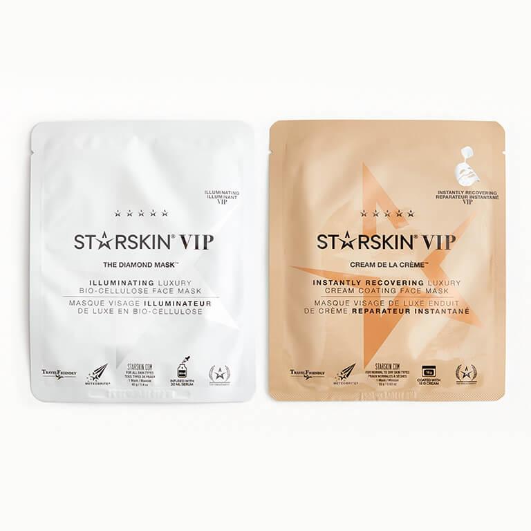 An image of STARSKIN VIP Cream De La Crème Instantly Recovering Luxury Cream Coating Face & THE DIAMOND MASK™ VIP Set. Desktop