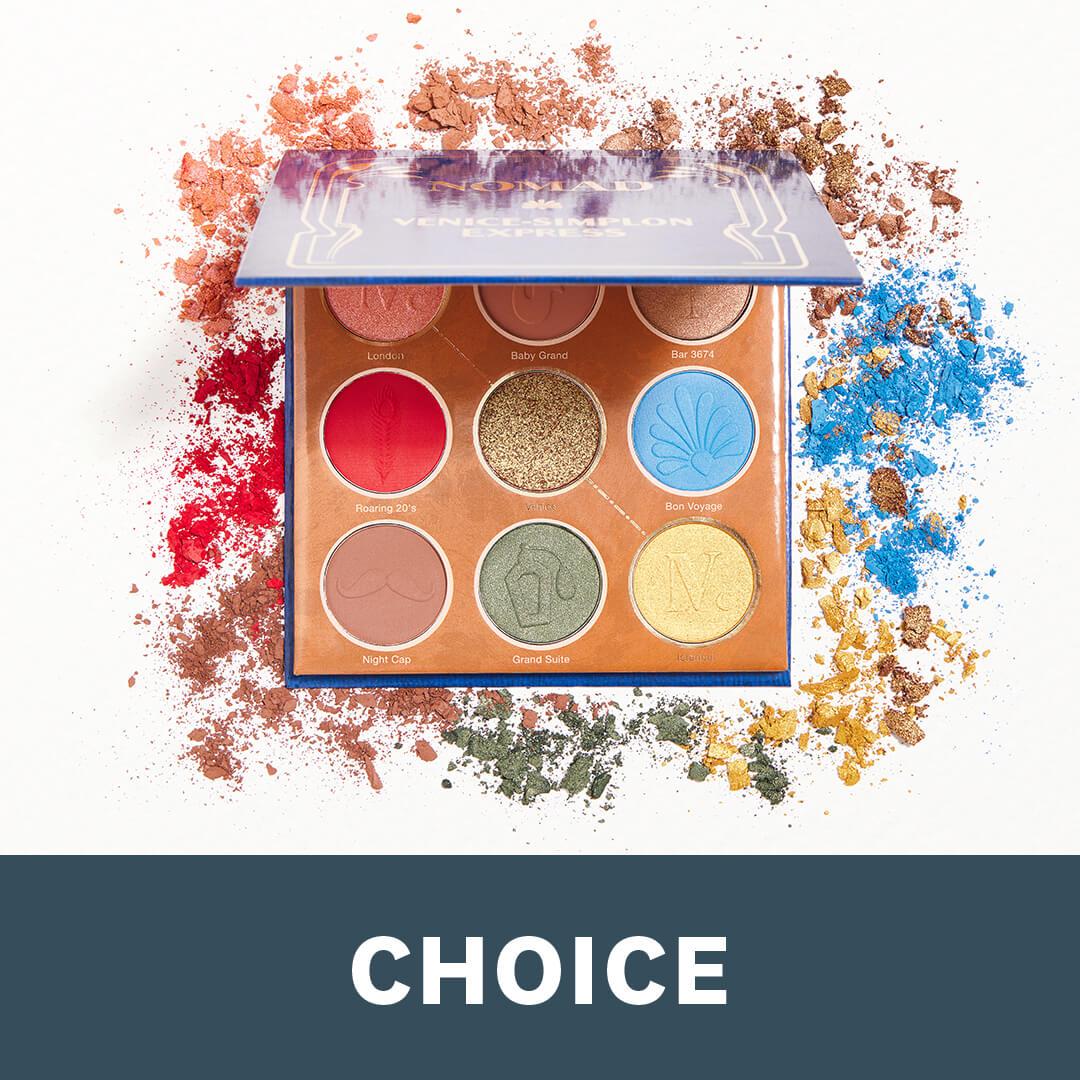 NOMAD COSMETICS Venice-Simplon Express Intense Eyeshadow Palette Desktop