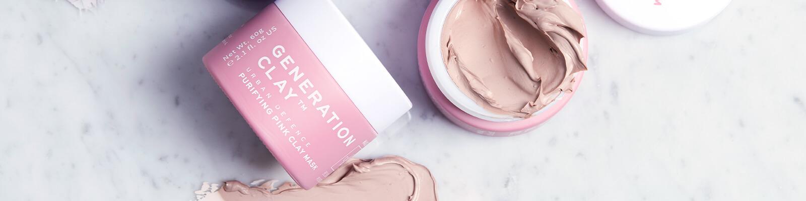 Image of GENERATION CLAY Urban Defence Purifying Pink Clay Masks swatched Desktop