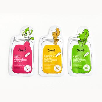 Ipsters might receive SWEET CHEF Fresh Pressed Sheet Masks in Kale + Vitamin B, Beet + Vitamin A, and Ginger + Vitamin C in February's Glam Bag Plus. Mobile