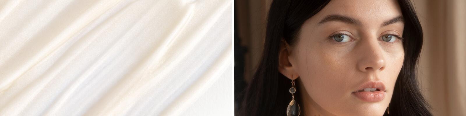 IPSY Creator Micaela Klein shows off her dewy, illuminated skin. Desktop