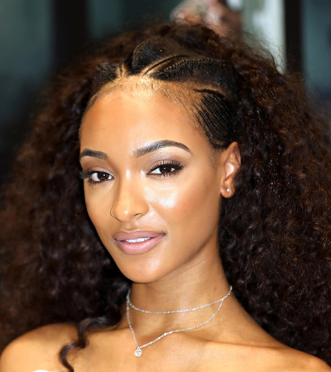 Jourdan Dunn rocking Albaso braids hairstyle Mobile