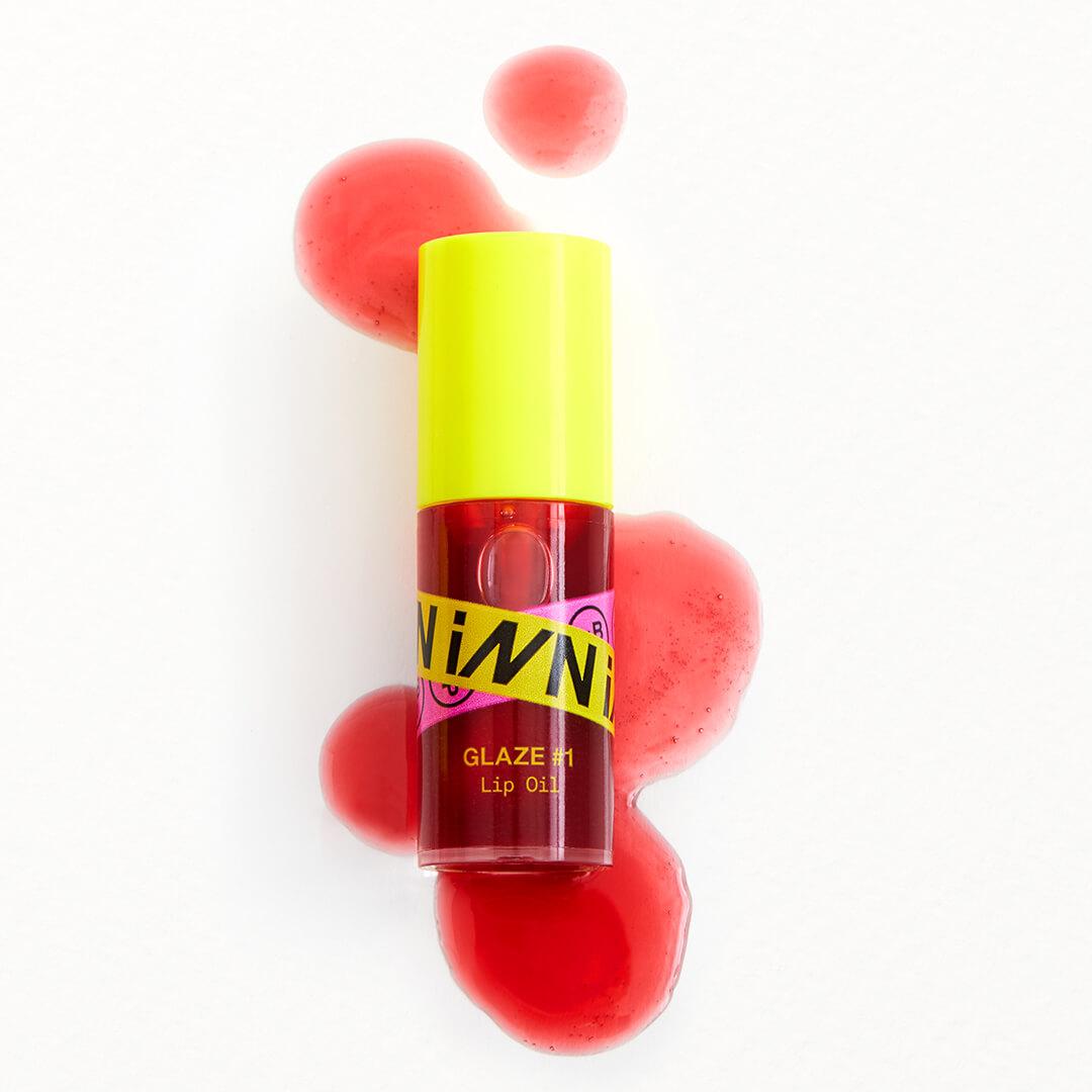 INN BEAUTY PROJECT Glaze #1 Lip Oil in Candy Apple Desktop