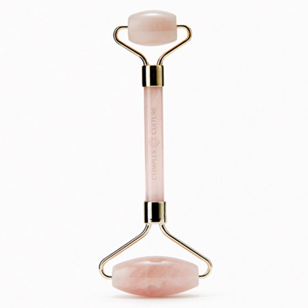 COMPLEX CULTURE Rose Quartz Facial Toning Roller Desktop