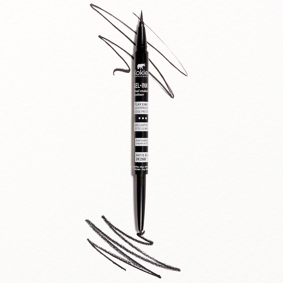 KOKIE COSMETICS Eyeliner Pen & Gel Dual Ended Eyeliner Desktop