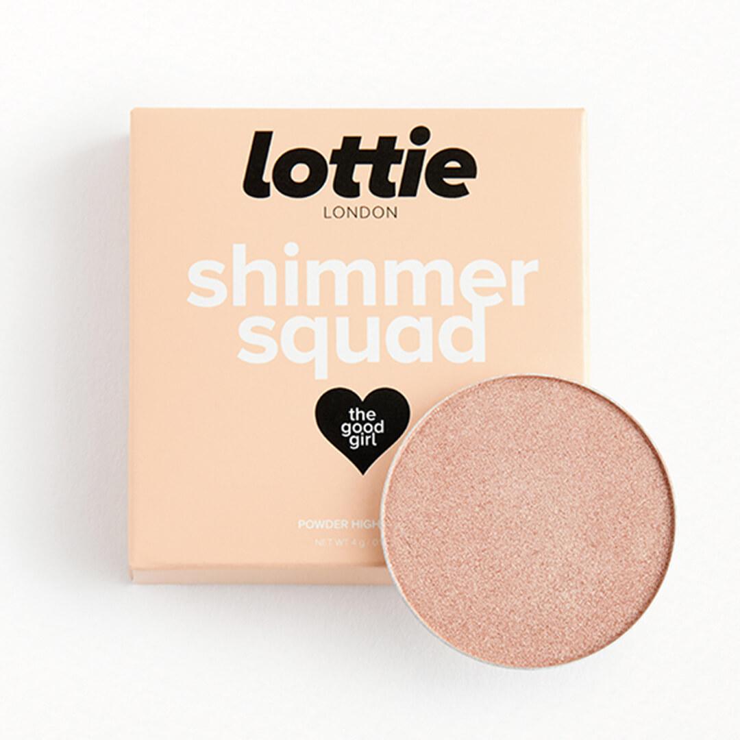 LOTTIE LONDON Shimmer Squad Highlighter in The Good Girl Desktop