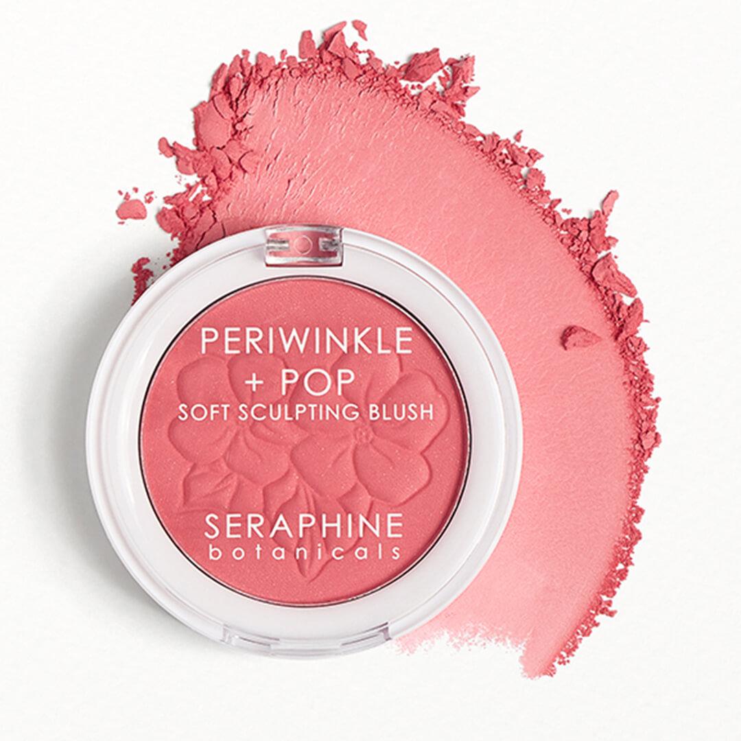 SERAPHINE BOTANICALS Periwinkle + Pop Soft Sculpting Blush in Seashell Desktop