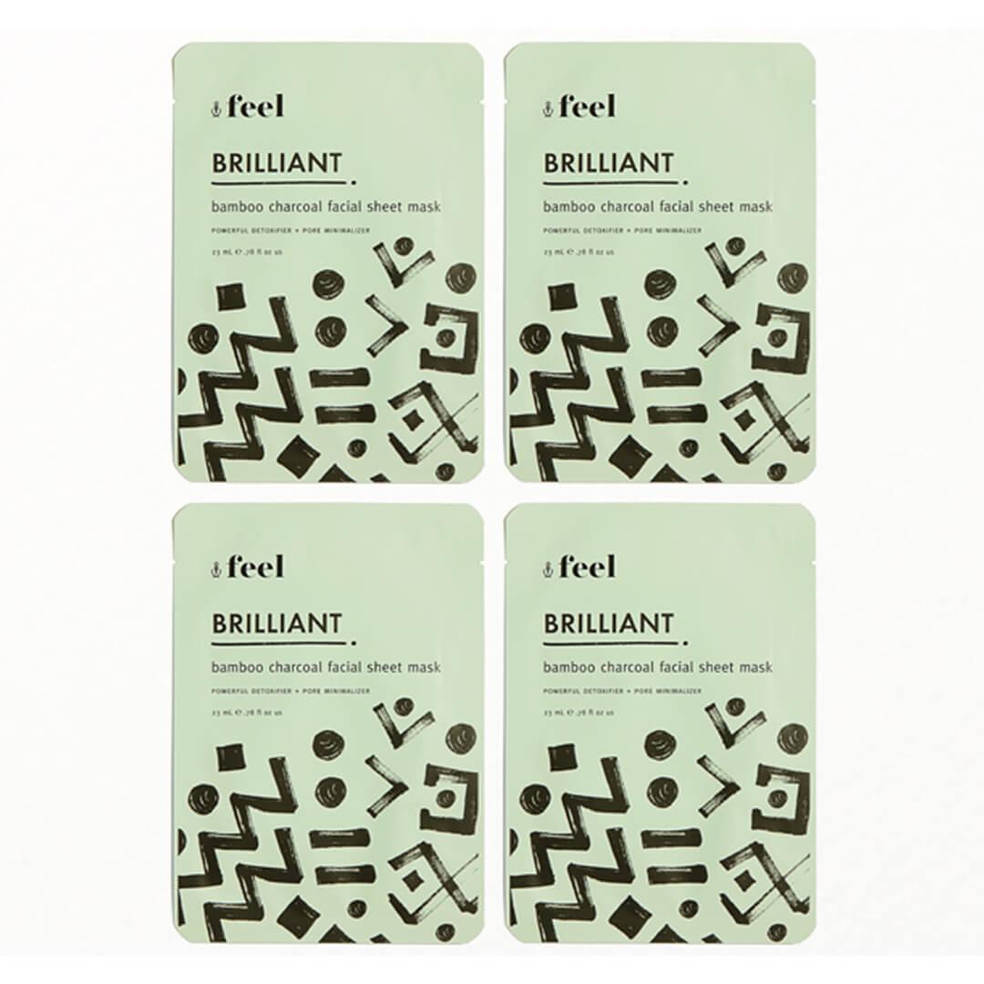 FEEL Brilliant Bamboo Charcoal Facial Sheet Mask Set Mobile productId:p-k20sfh5ct7vx24ze