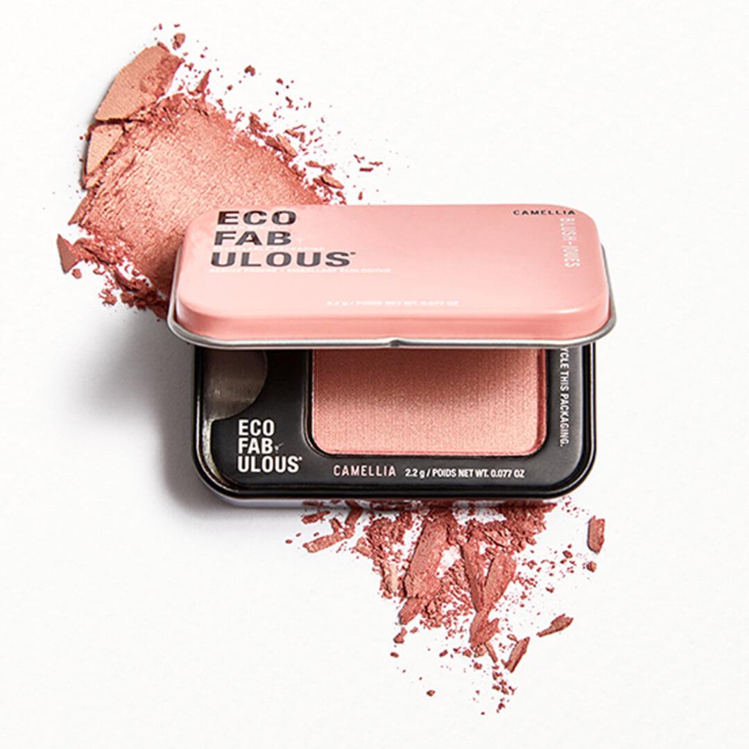 ECOFABULOUS COSMETICS Sustainably Gorgeous Blush in Camellia Desktop