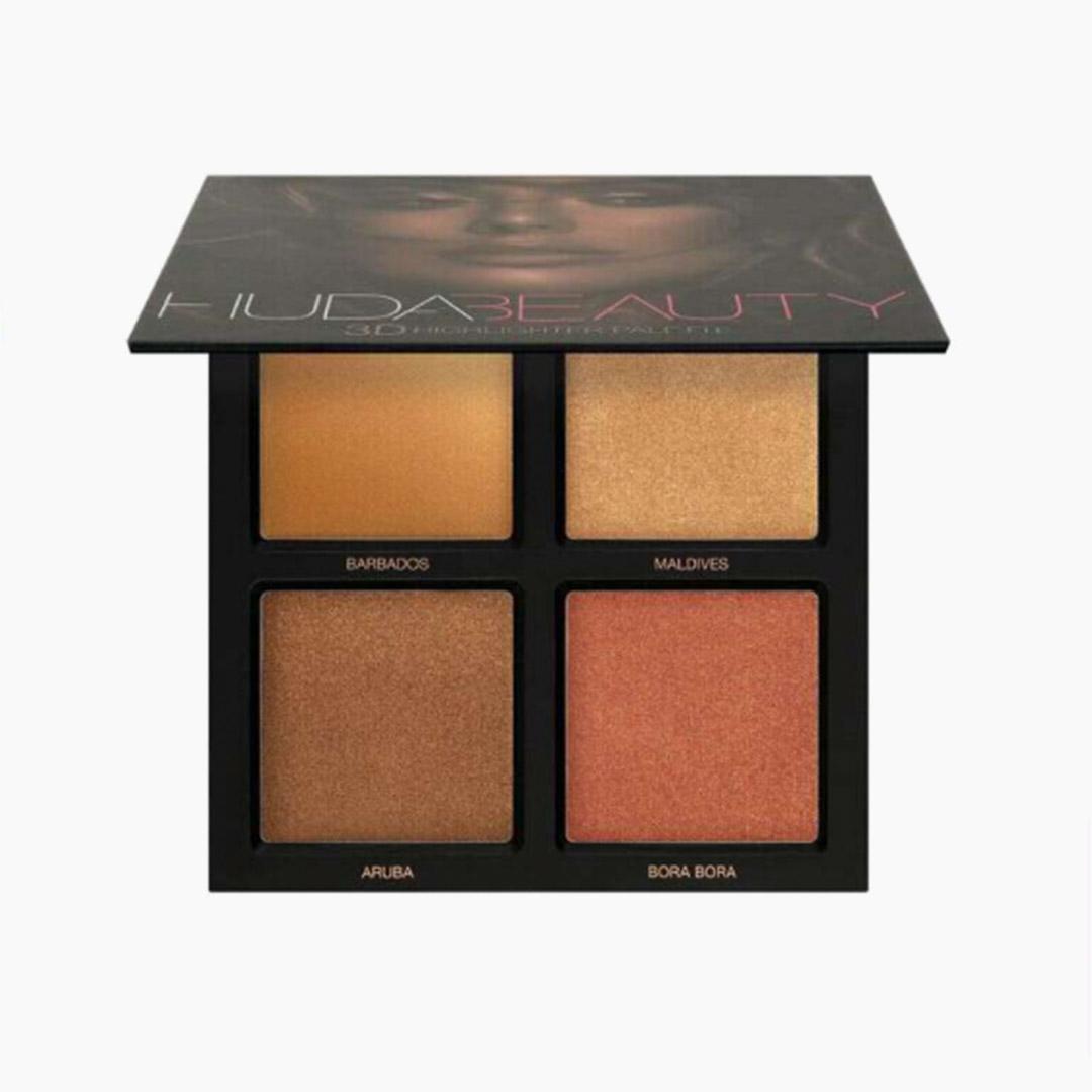 Huda Beauty 3D Highlighter Palette in Bronze Sands Mobile