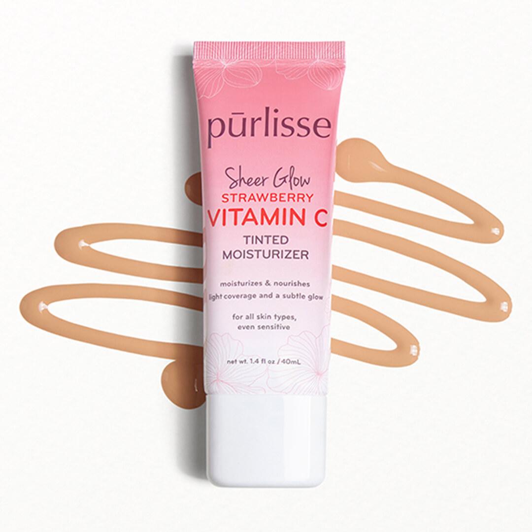 PURLISSE BEAUTY Sheer Glow Strawberry Vitamin C Tinted Moisturizer Mobile