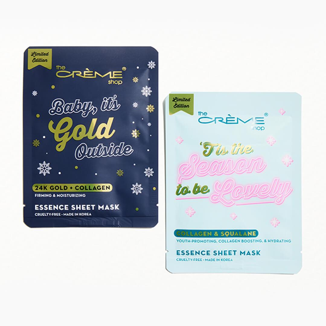 THE CRÈME SHOP Tis The Season To Be Lovely & Baby It's Gold Outside Sheet Mask Duo Desktop