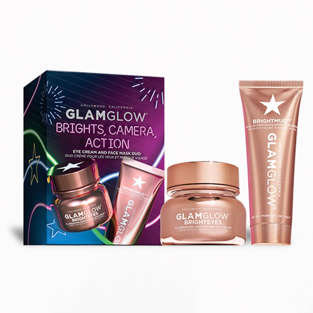 GLAMGLOW Brights, Camera, Action Eye Cream and Face Mask Set Mobile