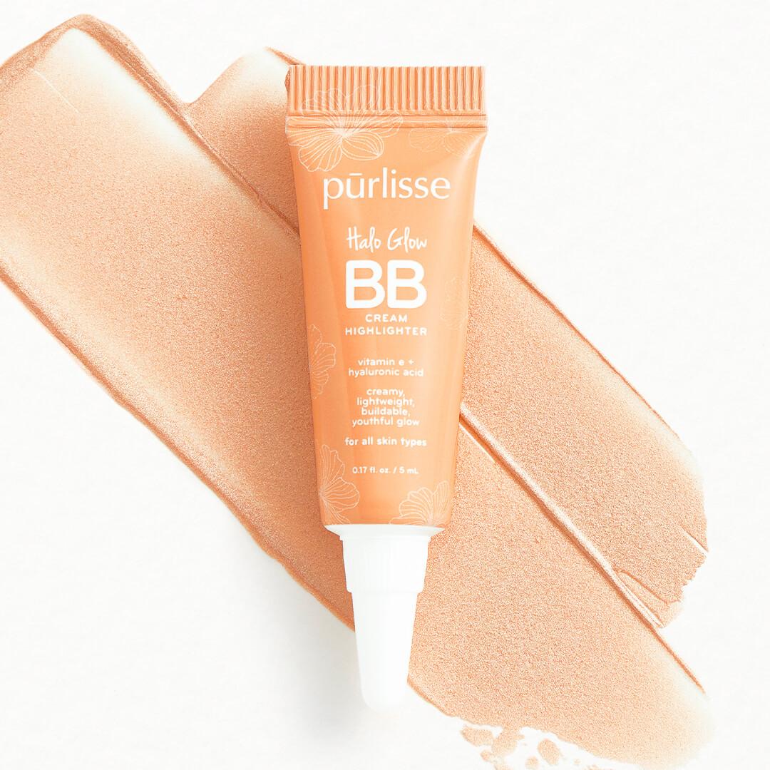 PURLISSE BEAUTY Halo Glow BB Cream Highlighter in Champagne Gold Desktop