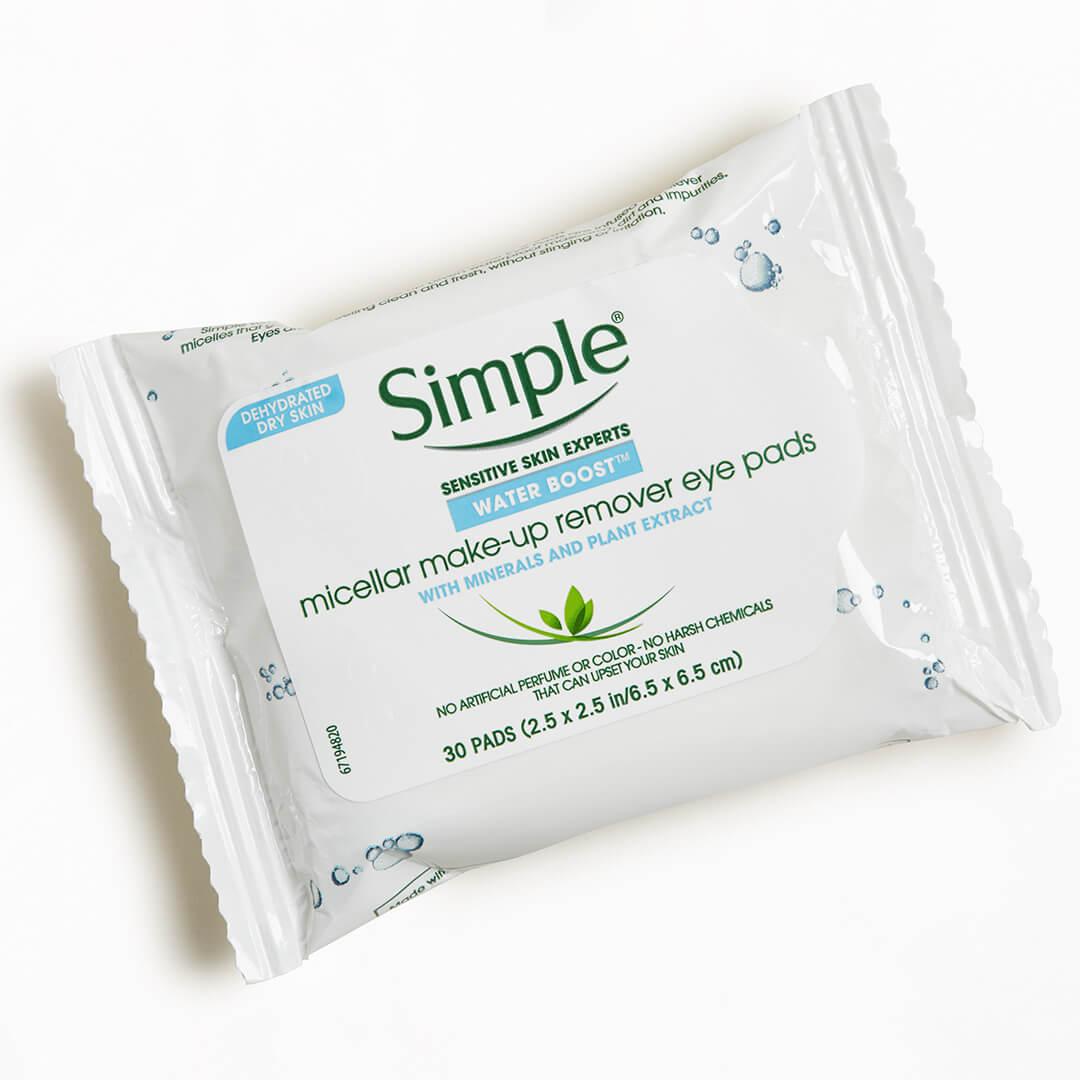 SIMPLE Water Boost Micellar Makeup Remover Pads Mobile