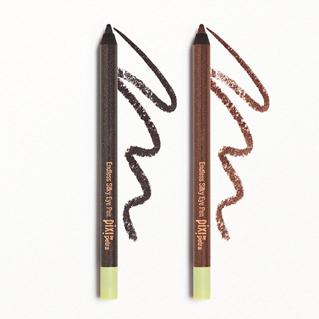 PIXI BY PETRA Endless Silky Eye Pen Duo in Black Caviar and Bronze Beam Mobile