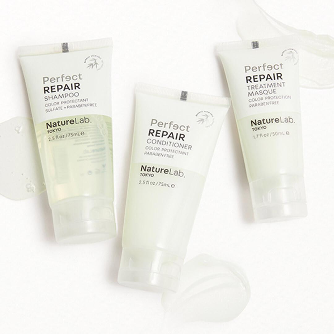 NATURELAB. Tokyo Shampoo, Conditioner, Treatment Trio Desktop