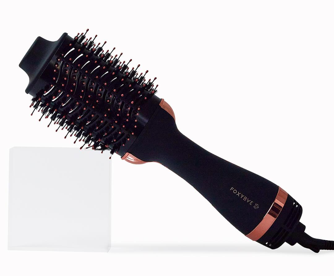 FOXYBAE Rose Gold Blowout Dryer Brush Desktop