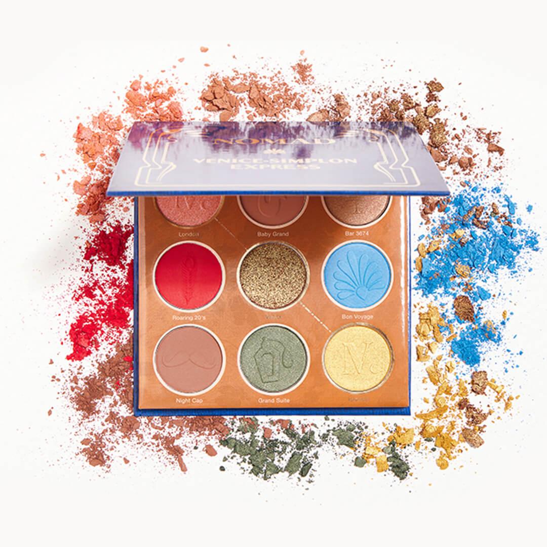 NOMAD COSMETICS Venice-Simplon Express Intense Eyeshadow Palette Desktop
